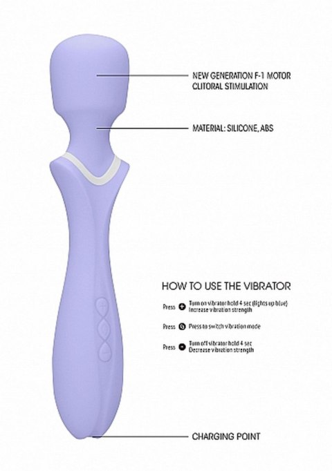 Loveline Loveline - Massage Wand - Jiggle - Purple