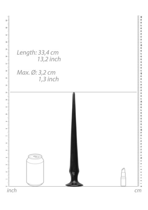 Ouch! Ass Spike Dildo - 33 cm - Black