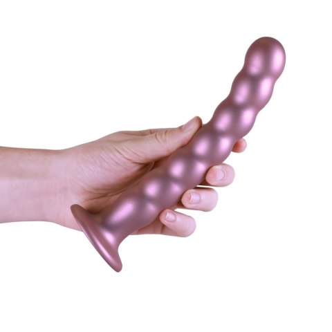 Ouch! Beaded G-Spot Dildo - 8'' / 20,5 cm - Rose Gold