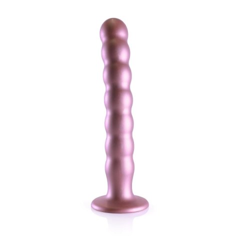 Ouch! Beaded G-Spot Dildo - 8'' / 20,5 cm - Rose Gold