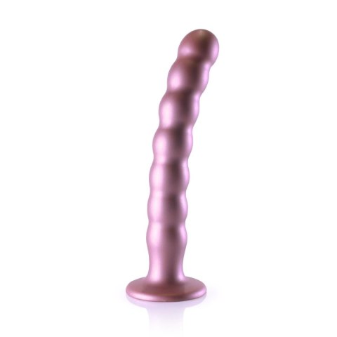 Ouch! Beaded G-Spot Dildo - 8'' / 20,5 cm - Rose Gold