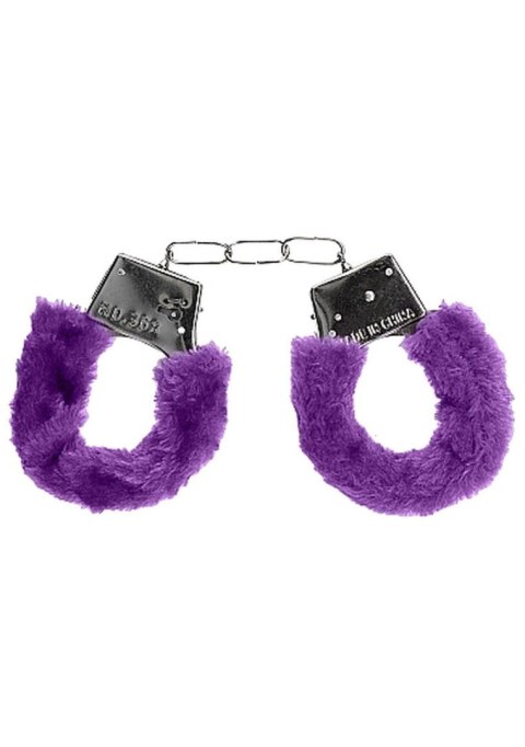 Ouch! Beginner""s Handcuffs Furry - Purple