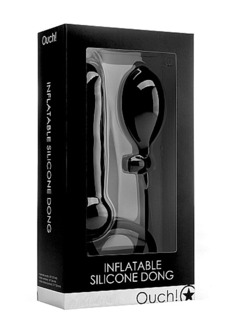 Ouch! Inflatable Silicone Dong - Black