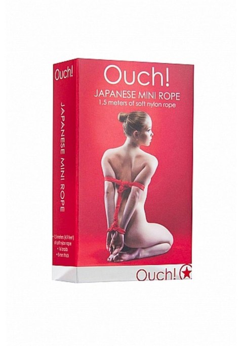 Ouch! Japanese Mini Rope - 1,5m - Red