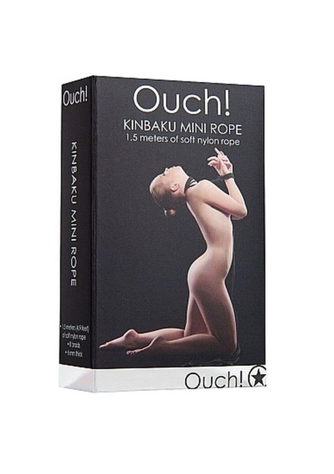 Ouch! Kinbaku Mini Rope - 1,5m - Black