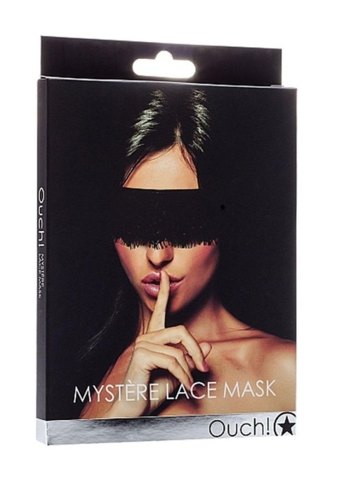 Ouch! Mystere Lace Mask - Black