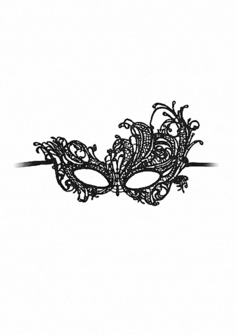 Ouch! Royal Black Lace Mask - Black