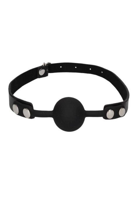 Ouch! Silicone Ball Gag - with Adjustable Bonded Leather Straps