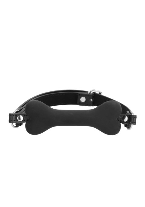 Ouch! Silicone Bone Gag - With Adjustable Bonded Leather Straps