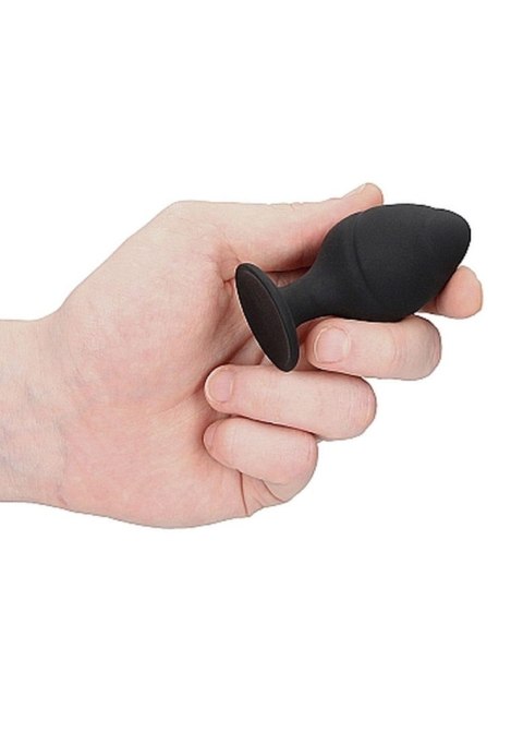 Ouch! Swirled Butt Plug Set - Black