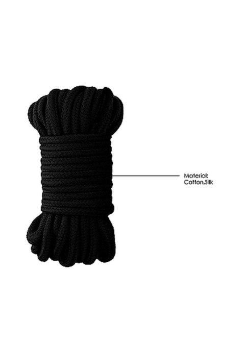 Ouch! Thick Bondage Rope - 10 meter - Black