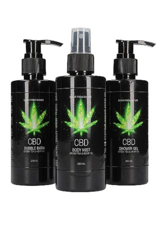 Pharmquests CBD - Bath and Shower - Care set - Green Tea Hemp Oil