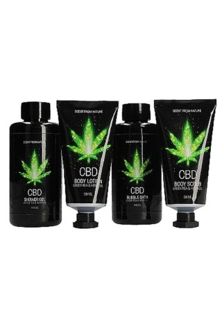 Pharmquests CBD - Bath and Shower - Luxe Gift set - Green Tea Hemp Oil