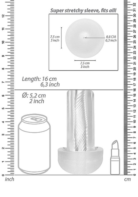 Pumped Automatic Cyber Pump with Masturbation Sleeve - Transparent