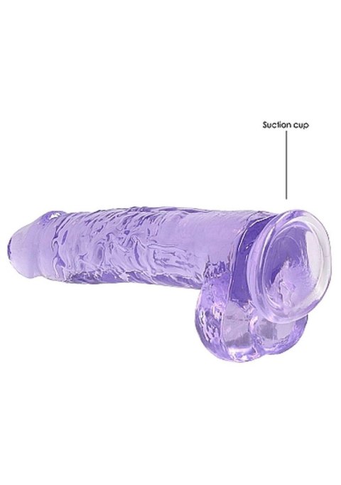 Dildo 23 cm Realistic Dildo With Balls - Purple