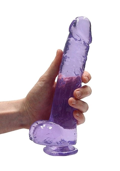 Dildo 23 cm Realistic Dildo With Balls - Purple