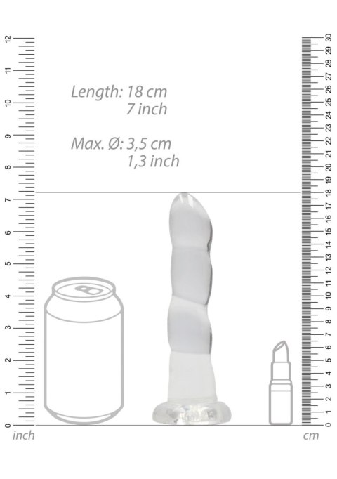 RealRock Non Realistic Dildo with Suction Cup - 7""""/ 17 cm