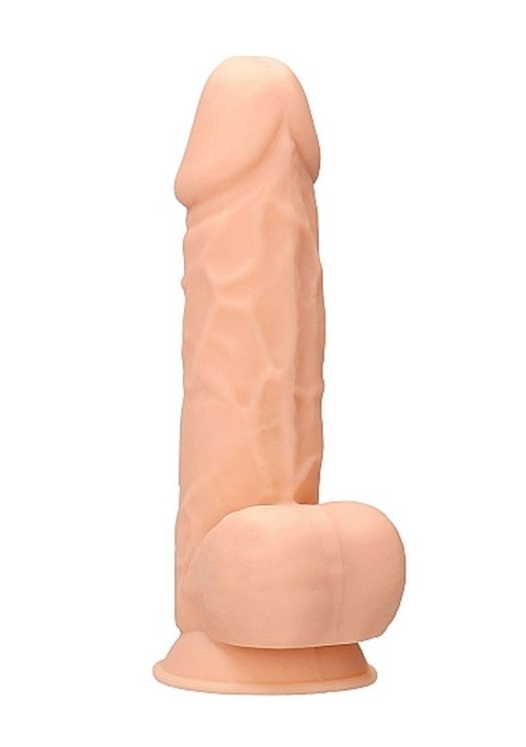 RealRock Silicone Dildo With Balls - 21,6 cm - Flesh