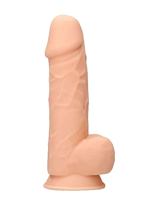 RealRock Silicone Dildo With Balls - 21,6 cm - Flesh