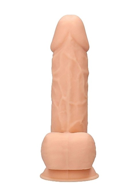 RealRock Silicone Dildo With Balls - 21,6 cm - Flesh