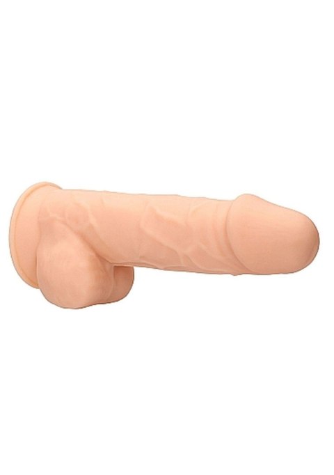 RealRock Silicone Dildo With Balls - 21,6 cm - Flesh