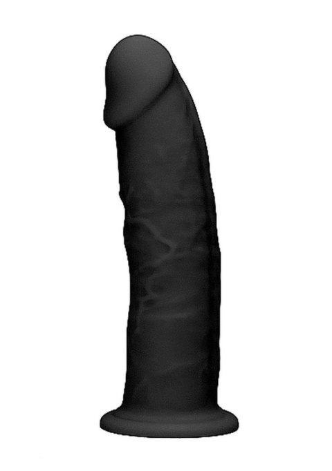 RealRock Silicone Dildo Without Balls - 15,3 cm - Black