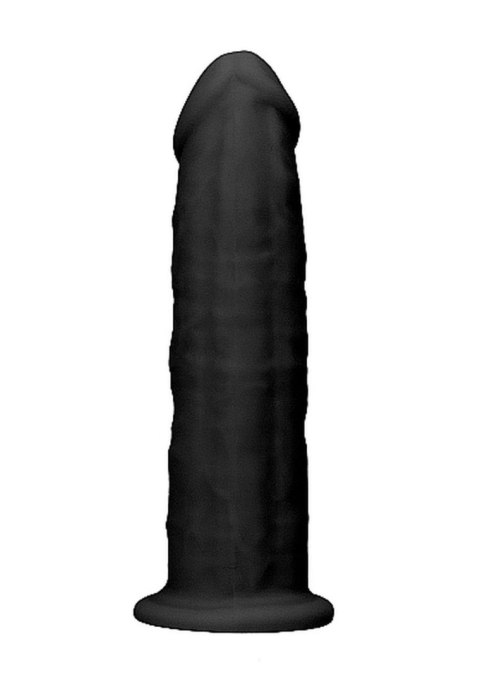 RealRock Silicone Dildo Without Balls - 15,3 cm - Black