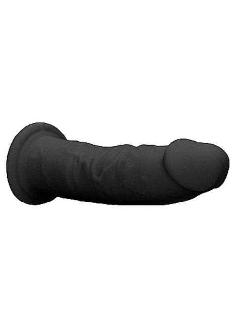 RealRock Silicone Dildo Without Balls - 15,3 cm - Black