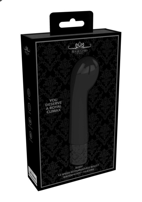 Royal Gems Bijou - Rechargeable Silicone Bullet - Black