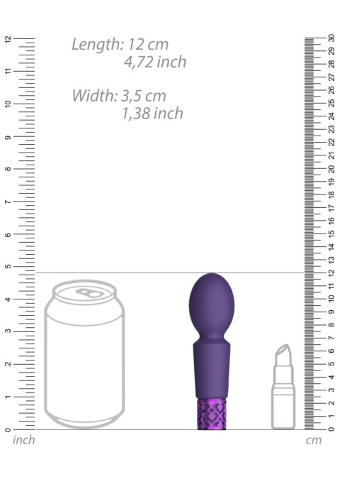 Royal Gems Brilliant - Rechargeable Silicone Bullet - Purple