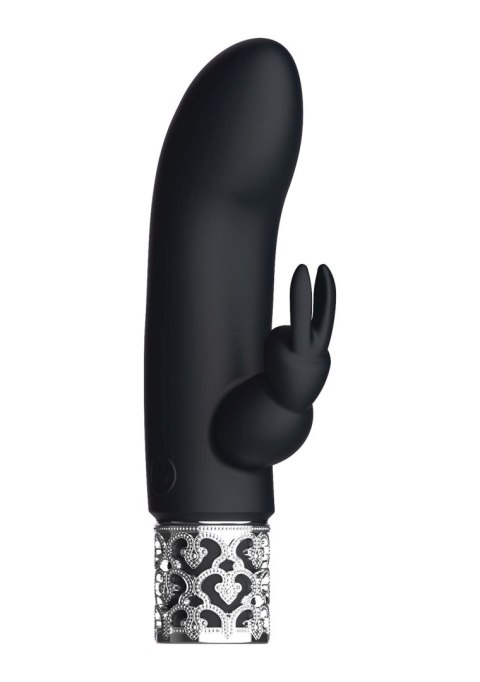 Royal Gems Dazzling - Rechargeable Silicone Bullet - Black