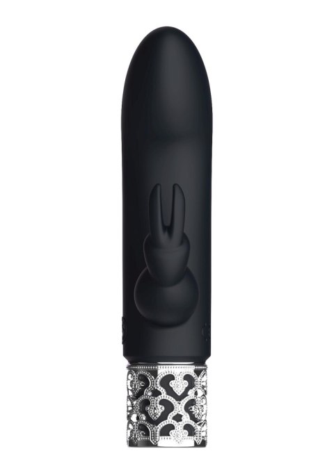 Royal Gems Dazzling - Rechargeable Silicone Bullet - Black