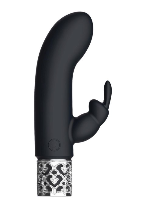 Royal Gems Dazzling - Rechargeable Silicone Bullet - Black