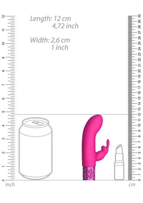 Royal Gems Dazzling - Rechargeable Silicone Bullet - Pink