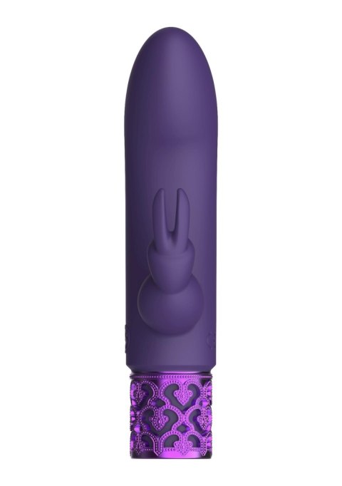 Royal Gems Dazzling - Rechargeable Silicone Bullet - Purple