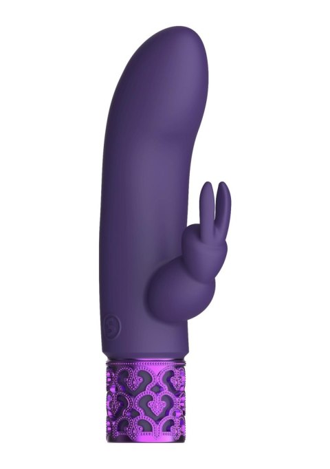 Royal Gems Dazzling - Rechargeable Silicone Bullet - Purple