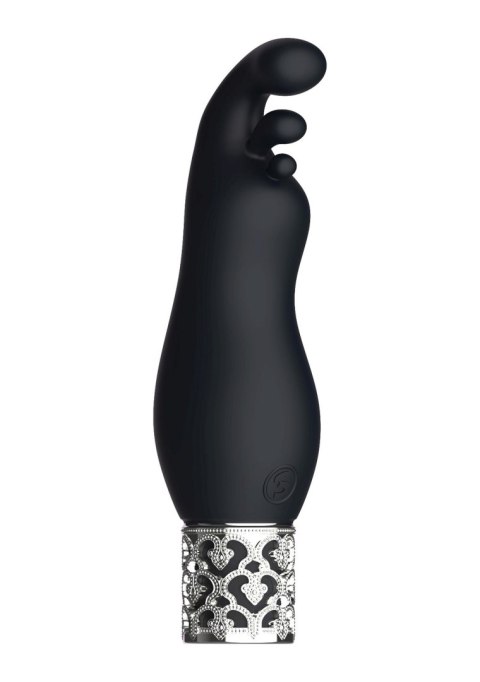 Royal Gems Exquisite - Rechargeable Silicone Bullet - Black