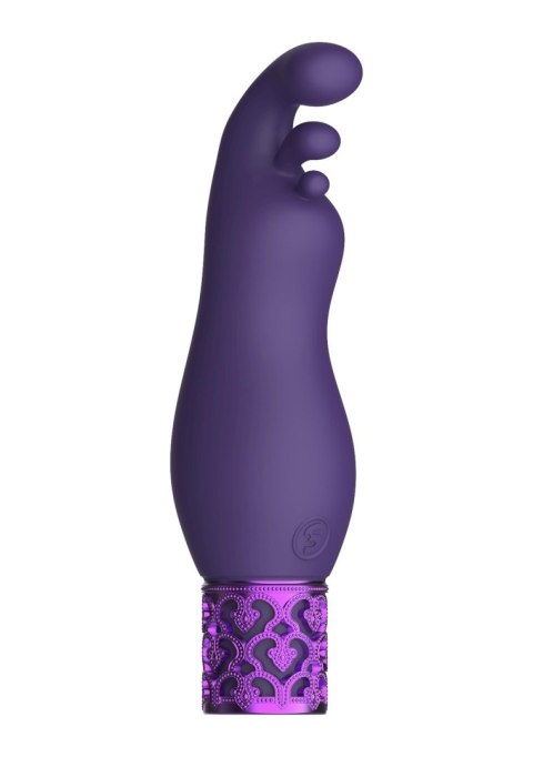 Royal Gems Exquisite - Rechargeable Silicone Bullet - Purple