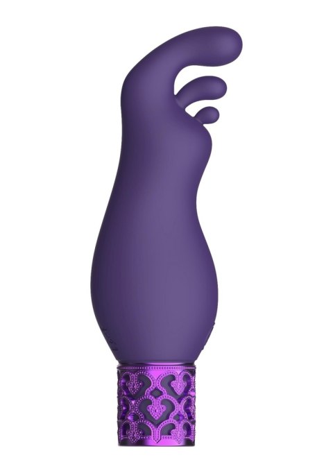 Royal Gems Exquisite - Rechargeable Silicone Bullet - Purple