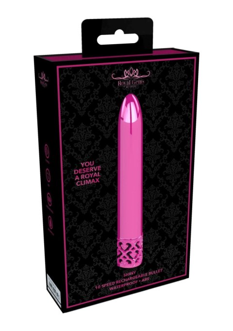 Royal Gems Shiny - Rechargeable ABS Bullet - Pink