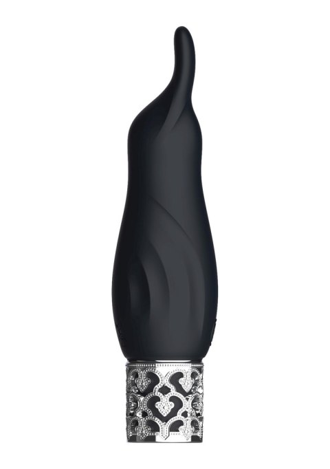 Royal Gems Sparkle - Rechargeable Silicone Bullet - Black