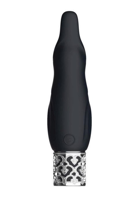 Royal Gems Sparkle - Rechargeable Silicone Bullet - Black