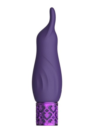 Royal Gems Sparkle - Rechargeable Silicone Bullet - Purple