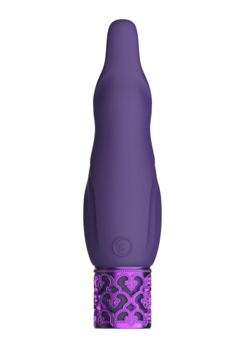 Royal Gems Sparkle - Rechargeable Silicone Bullet - Purple