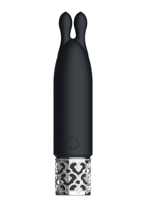 Royal Gems Twinkle - Rechargeable Silicone Bullet - Black