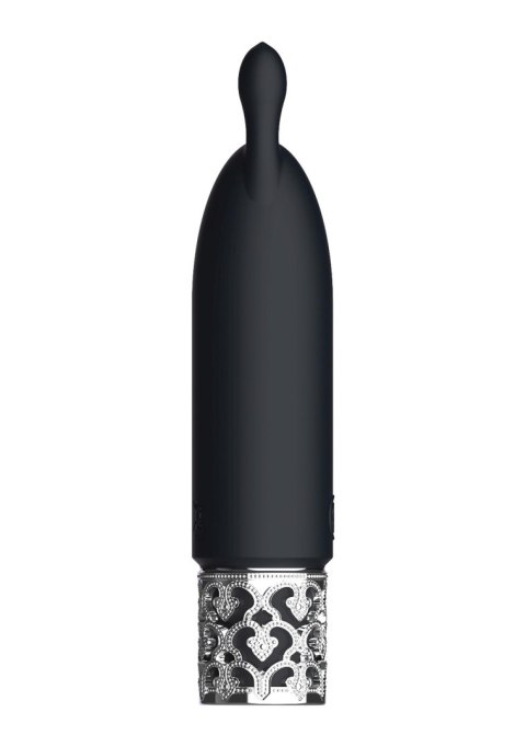 Royal Gems Twinkle - Rechargeable Silicone Bullet - Black