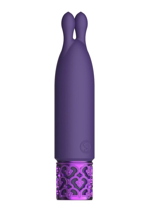 Royal Gems Twinkle - Rechargeable Silicone Bullet - Purple