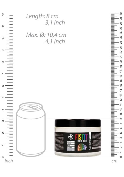 Shots Fist It - Extra Thick - Rainbow - 500 ml