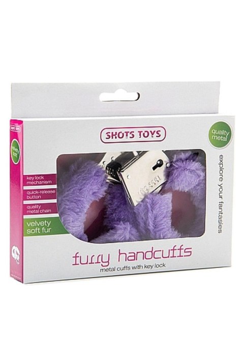 ShotsToys Furry Handcuffs - Purple