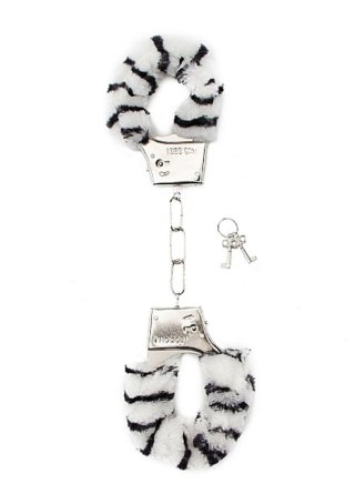 ShotsToys Furry Handcuffs - Zebra